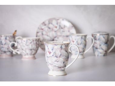 Zdjęcie: Kubek Magnolia różowa na stopce 320 ml dekoracja Moja kochana ALTOM DESIGN