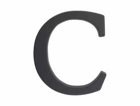 Litera aluminiowa "C" 105 mm grafit METRO