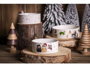 Zdjęcie: Miska dla kota 12x5 cm 330 ml dekoracja xmas cats A ALTOM DESIGN