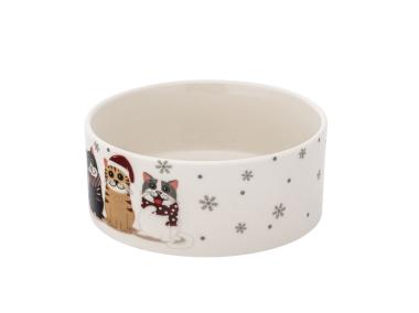 Zdjęcie: Miska dla kota 12x5 cm 330 ml dekoracja xmas cats A ALTOM DESIGN