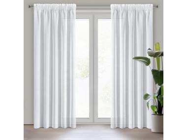 Zdjęcie: Firana gotowa LANA na taśmie 140 x 270 cm biały (373173) EUROFIRANY