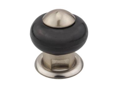 Zdjęcie: Odbojnik drzwiowy baryłkowy DB-004 nikiel szczotkowany METRO