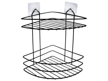 Zdjęcie: Półka łazienkowa Presto narożna czarna SEPIO