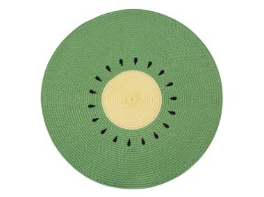 Zdjęcie: Mata stołowa Tropicana średnica 38 cm dekoracja kiwi ALTOM DESIGN