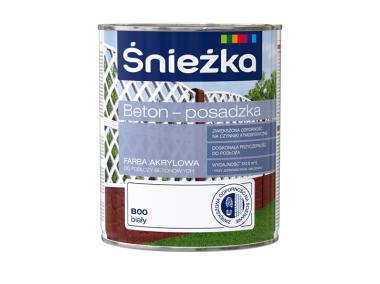 Zdjęcie: Farba akrylowa beton posadzka biały 0,8L ŚNIEŻKA