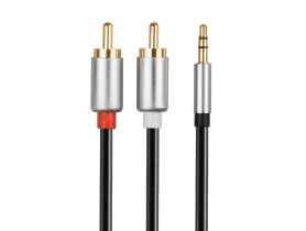 Kabel 3 m Jack 3,5 WT. - 2 RCA WT. HQ LB0093 LIBOX