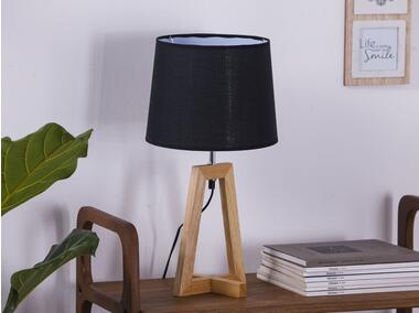 Zdjęcie: Lampa Scandic z podstawą drewnianą 26x26x50 cm ALTOMDESIGN