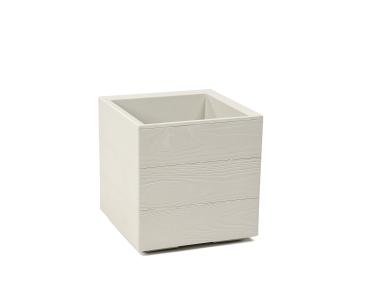 Zdjęcie: Kwietnik Karo 300x300x300 mm deska recycled, beżowy LAMELA