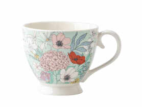 Filiżanka na stopce Jumbo Folk Flowers 350ml ALTOMDESIGN