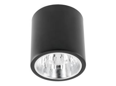 Zdjęcie: Oprawa sufitowa tuba Drago 60 W E27 czarna 172x180 mm GTV