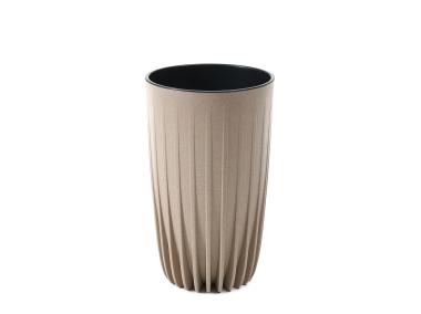 Zdjęcie: Donica wysoka Mira 250 mm Eco coffee, latte LAMELA