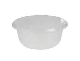 Miska okrągła 24 cm 2,5 L z wylewką Transparent (10552) KEEEPER