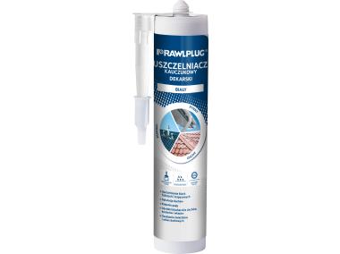 Zdjęcie: Uszczelniacz dekarski kauczukowy R-SL-DEK biały 300 ml RAWLPLUG