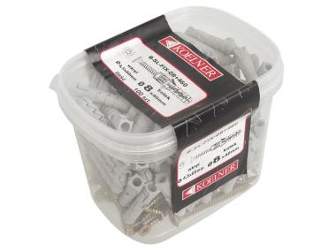 Zdjęcie: Kołek rozporowy FIX 8x40 mm z wkrętem 4,0x60 mm 100 szt. RAWLPLUG