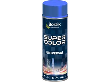 Zdjęcie: Lakier uniwersalny ogólnego zastosowania Super Color Universal ciemnoniebieski 400 ml BOSTIK