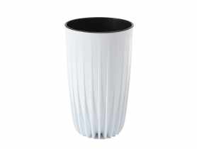 Donica wysoka Mira 300 mm biały LAMELA