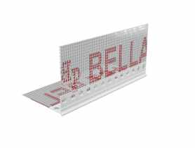Kątownik PVC z grzbietem 4 mm z siatką BP23 S L300 biała BELLA PLAST