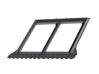 Zdjęcie: Kołnierz kombi EKW 0007E profilowany element górny, 66x118 cm VELUX