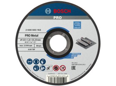 Zdjęcie: Tarcza korundowa do cięcia metalu 115x1,6x22,23 mm BOSCH