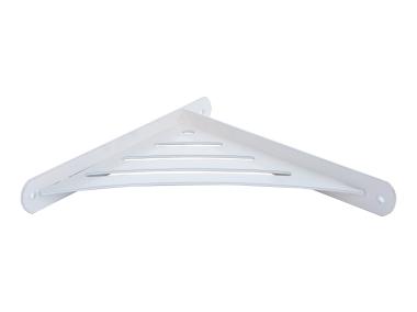 Zdjęcie: Wspornik ażurowy trójkatny WAT 190 biały 194x200x26 mm VELANO