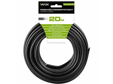 Zdjęcie: Kabel koncentryczny żelowany RG6U PCC102GEL-20 20 m VAYOX