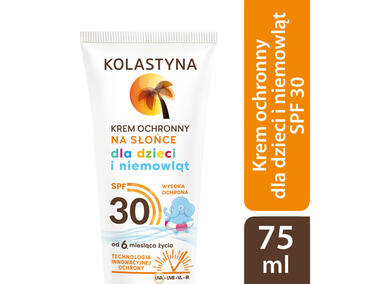 Zdjęcie: Krem ochronny dla dzieci i niemowląt SPF30 0,075 L KOLASTYNA