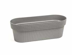 Skrzynka balkonowa Jersey 500 szary LAMELA