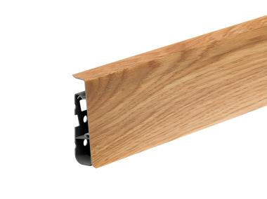 Zdjęcie: Listwa przypodłogowa PVC Hi Line Prestige 2,2x7,5 cm 2,50 m Dąb Alabama Mat CEZAR