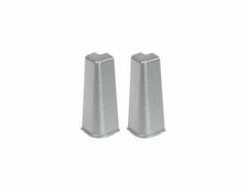 Zakończenia do listwy Hi Line narożnik zewn. 2 szt. Aluminium szczotkowane Mat CEZAR