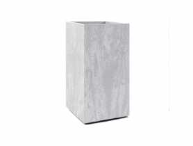 Kwietnik Karo 300x300x600 mm beton recycled, szary beton LAMELA