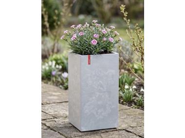 Zdjęcie: Kwietnik Karo 300x300x600 mm beton recycled, szary beton LAMELA