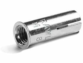 Ocynkowana kotwa tulejowa z gwintem wewnętrznym i kołnierzem R-DCL M8x30 mm 100 sztuk RAWLPLUG