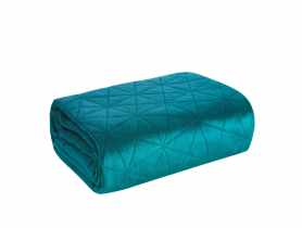 Narzuta welwetowa Luiz 200x220 cm ciemny turkus EUROFIRANY