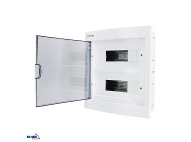 Zdjęcie: Rozdzielnica podtynkowa  IP40 zaciski 24N+24PE 2x12P SCHELINGER