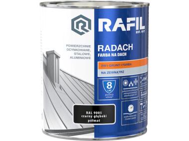 Zdjęcie: Farba na dach Radach czarny RAL9005 0,75L RAFIL