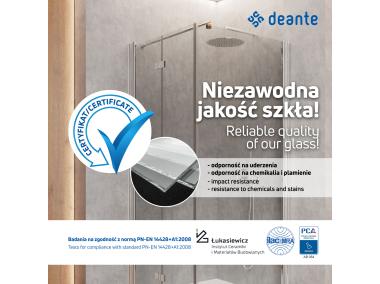 Zdjęcie: Ścianka prysznicowa walk-in 90 cm DEANTE