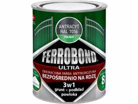Farba antykorozyjna Ferrobond Ultra półmat antracyt 0,7L JURGA