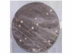 Dywan glamour kids 100x100 cm szare gwiazdki INDAVO