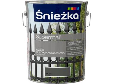 Zdjęcie: Emalia chlorok szary jasny RAL7010 5L ŚNIEŻKA