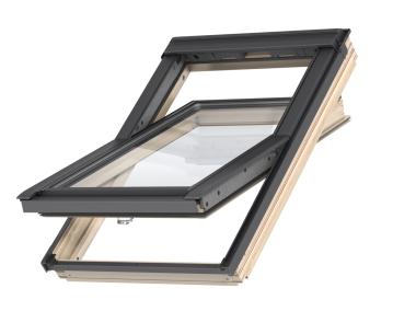 Zdjęcie: Okno GLL 1064B drewniane otwierane od dołu, 78x140 cm VELUX