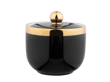 Zdjęcie: Cukiernica Palazzo 180 ml czarna w opasce ALTOMDESIGN