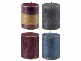 Świeca Rustic Loft, słupek h 9 cm Patynowany DECOR