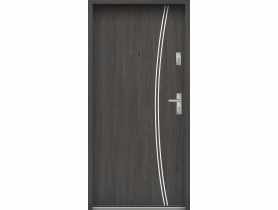 Drzwi wejściowe do mieszkań Bastion R-61 Wenge deska 80 cm (NW) lewe ODO KR CENTER