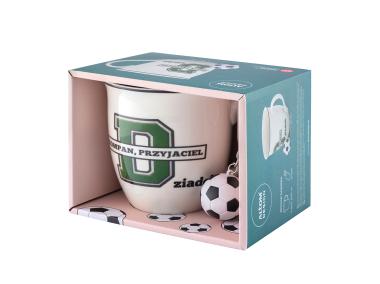 Zdjęcie: Kubek baryłka duża z wywiniętym rantem 630 ml z brelokiem dekoracja Dziadek 1 ALTOM DESIGN