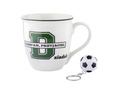 Zdjęcie: Kubek baryłka duża z wywiniętym rantem 630 ml z brelokiem dekoracja Dziadek 1 ALTOM DESIGN