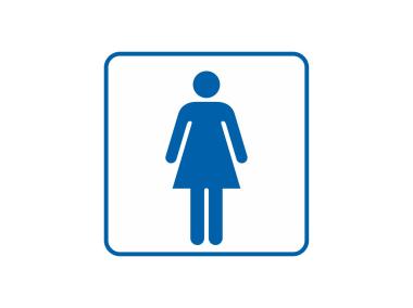 Zdjęcie: Oznaczenie "WC damskie" 14,8x14,8 cm METRO