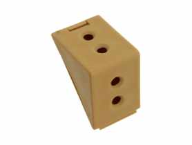 Złącze kątowe podwójne buk jasny 12 sztuk METRO