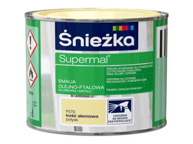 Zdjęcie: Emalia Supermal kość słoniowa F570 0,2L ŚNIEŻKA