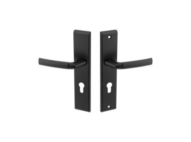 Zdjęcie: Klamka zewnętrzna Fudzi 72 WKL czarny mat lewa GAMAR