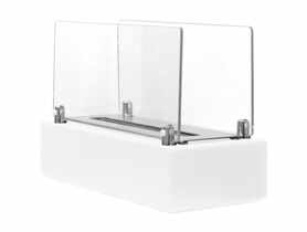 Biokominek wolnostojący Uniflam Cubo biały BIO2-CUBO-B PARKANEX